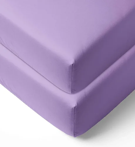 Vista 18 de Bacati - Paquete de 2 sábanas bajeras de 100% algodón percal de algodón neutro sólido universal para cuna o niño pequeño (turquesa aguamarina)
