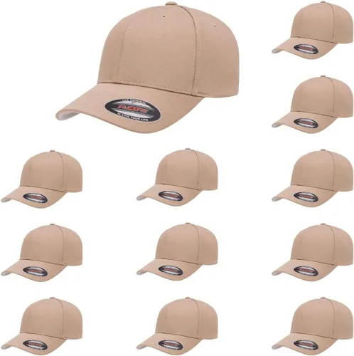 Vista 19 de Flexfit 5001 - Gorra de béisbol de sarga de algodón, 6 paneles Negro