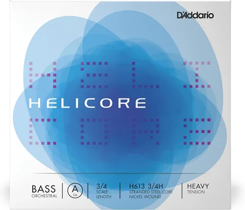 Vista 15 de D'Addario Helicore Orchestral Bass Single A String, escala 3/4, tensión media