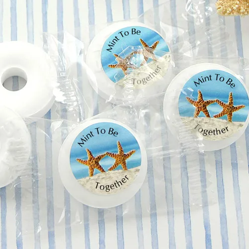 Vista 2 de Mentas de boda personalizadas para recuerdos de boda, mentas de despedida de soltera, totalmente montadas (juego de 100)