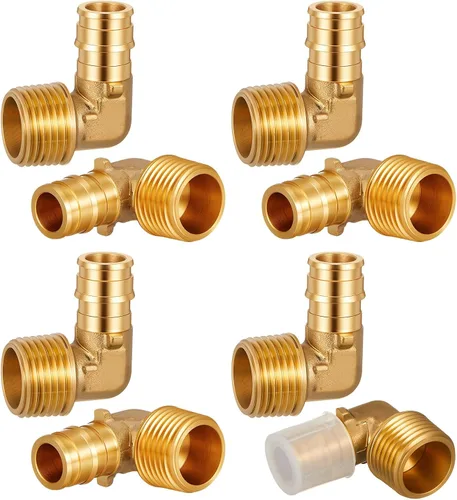 Vista 23 de 1 "X 1" Codo de 90 grados Pex A Accesorios de expansión Accesorios de latón Herramienta de crimpado Pex para conexión de tubería de tubería, ASTM