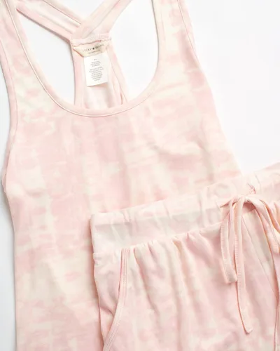 Vista 3 de Lucky Brand Conjuntos de descanso para mujer, pijamas de verano con camiseta sin mangas y pantalones cortos, suaves y lindos