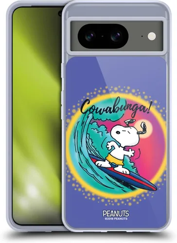 Vista 10 de Head Case Designs Officially Licensed Peanuts Beach Surf Snoopy Boardwalk Airbrush Gel Case [Military Grade Protection] Compatible with Google Pixel