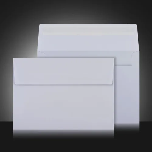 Vista 4 de Paquete de 50 sobres blancos de 5 x 7 pulgadas, A7, sobres para tarjetas, invitaciones y postales