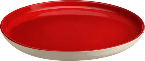 Vista 6 de Emile Henry EVERYDAY COLLECTION - Plato llano de cerámica de 11 pulgadas, océano y crema