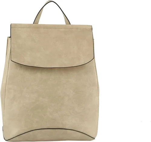 Vista 5 de Mochila convertible de moda Bolso de viaje de cuero vegano Bolso de hombro diario Multi Estilos Colores, Gris claro, Tamaño único, Mochila