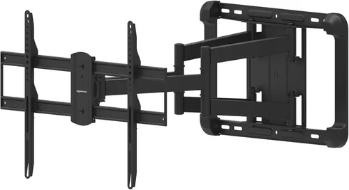 Vista 11 de Amazon Basics Soporte de TV articulado de movimiento completo de doble brazo resistente para televisores de 37" a 80" de hasta 132 libras