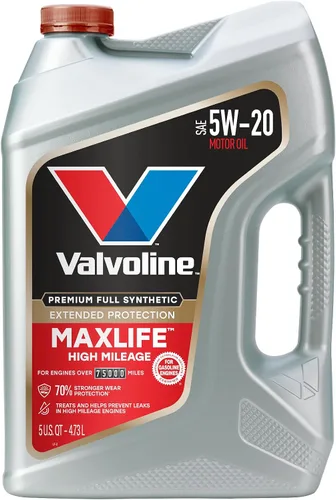 Vista 52 de Valvoline - Aceite de alto millaje 150 K con MaxLife Plus Technology, SAE 5W-20, 1 cuarto de galón
