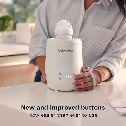 Vista 9 de Baby Brezza AirSwirl Calentador de biberones sin agua – Calienta de manera segura leche materna + fórmula – Los biberones se mantienen secos +