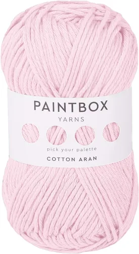 Vista 28 de Paintbox Yarns 100% algodón Aran, 50 g (1.76 oz), 85 m (93 yardas) - Lana blanca en cartón para crochet, tejer - Suave, ligera para suéter, ropa