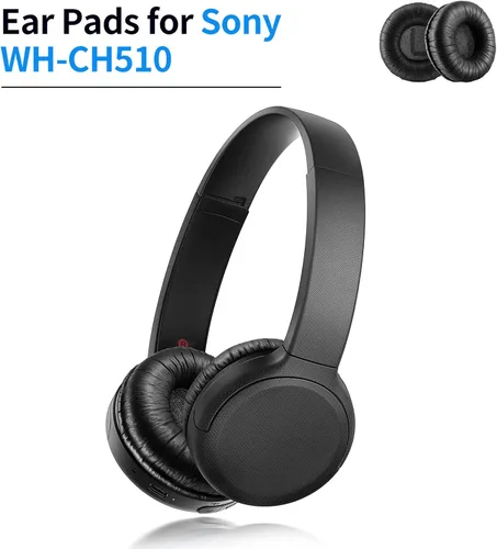 Vista 2 de Almohadillas de repuesto compatibles con auriculares inalámbricos Sony WH-CH510 (negro)