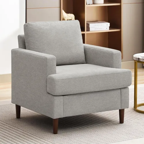 Vista 12 de Weture Silla decorativa Mid-Century, sillón verde, sillas de sala de estar
