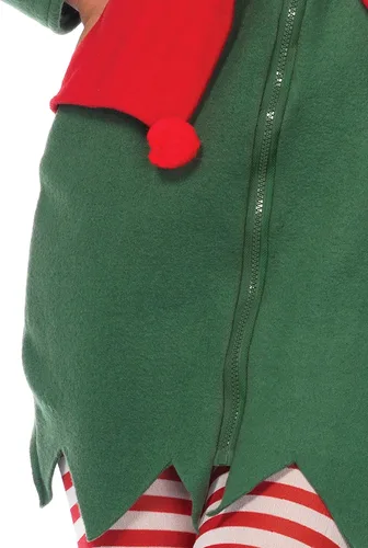 Vista 4 de Leg Avenue Women's Cozy Santa's Elf Christmas Costume
