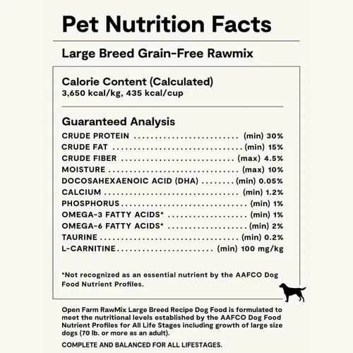 Vista 6 de Open Farm RawMix - Alimento seco para perros sin granos, croquetas de raza