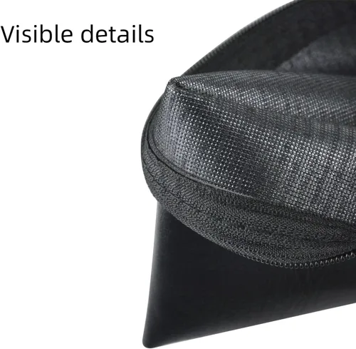 Vista 5 de MRSDY Bolsa para micrófono, bolsa negra con cremallera para micrófono, micrófono inalámbrico, protector de micrófono vocal a prueba de golpes, bolsa