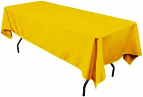 Vista 2 de Mantel rectangular de poliéster 60x144 pulgadas (negro)