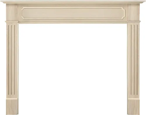Vista 2 de Pearl Mantels ARYB50111 - Mantel envolvente de madera de estilo transitorio, 50 pulgadas de ancho x 42 pulgadas de alto, sin terminar
