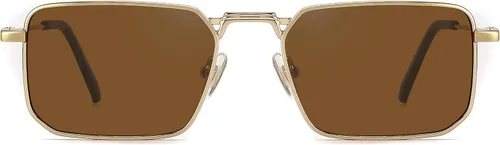 Vista 2 de Naomi - Gafas de sol rectangulares clásicas, retro, marco de metal, tamaño pequeño, protección UV UV400, para hombres y mujeres