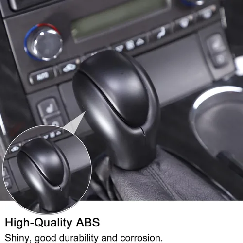 Vista 2 de PIUGILH Cubierta de Cabeza de Perilla de Palanca de Cambios Trim Compatible con Corvette C6 2005-2013 Accesorios Interiores, Cubierta de Cabeza