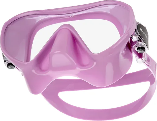 Vista 4 de Phantom Aquatics Juego de esnórquel sin marco con máscara de snorkel Lila