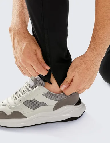 Vista 5 de CRZ YOGA Pantalones deportivos de golf elásticos en 4 direcciones con bolsillos de 30 pulgadas para hombre, pantalones de trabajo, gimnasio