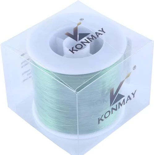 Vista 5 de KONMAY Cuerda elástica de elastano verde militar de 0.024 in, cordón elástico suave para abalorios, 450 yardas para pulseras, collares y fabricación