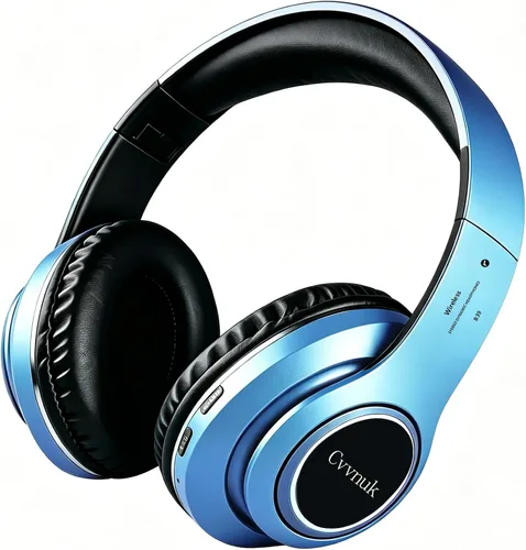 Vista 12 de Bluetooth sobre laoreja, tiempo de reproducción de 24horas y 6 modos de muisica ecualizados, auriculares inalambricos con microfono Plata Gris