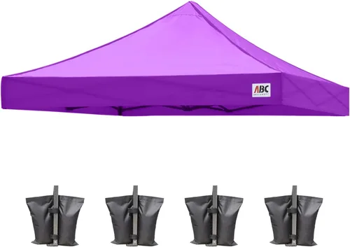 Vista 57 de ABCCANOPY Toldo de repuesto para tienda de campaña desplegable (8 x 8 pies, blanco)