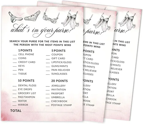 Vista 13 de 50 tarjetas de juego de bingo de lencería para despedida de soltera, boda, despedida de soltera, a granel, cuadrado en blanco, ideas de regalo