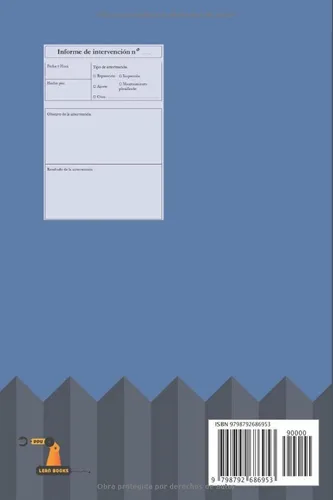 Vista 2 de Registro de mantenimiento industrial Cuaderno de seguimiento del mantenimiento de máquinas y equipos más de 100 fichas 15 x 23 cm (Spanish Edition)