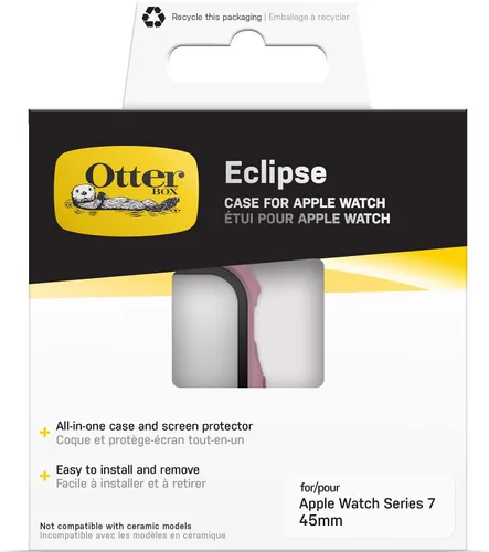 Vista 7 de OtterBox Eclipse - Funda para Apple Watch Series 8 y 7 de 1.772 pulgadas, color malva MORGANITE (rosa)