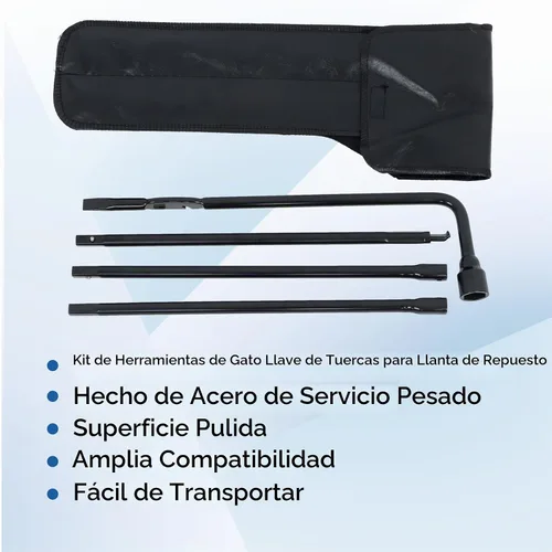 Vista 2 de Kit de herramientas de 4 piezas para gato de neumático de auxilio, reemplazo para Chevy Silverado 1500, reemplazo para GMC Sierra 2000-2014