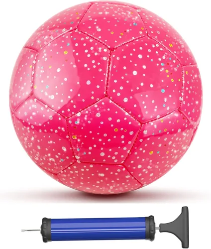 Vista 8 de Soccer Balls Size 3, Sparkle Soccer Ball for Girls Kids 3-8 4-6 6-8 Glitter Outdoors Sports Recreation Playing Ball for Birthday Easter Soccer Gifts