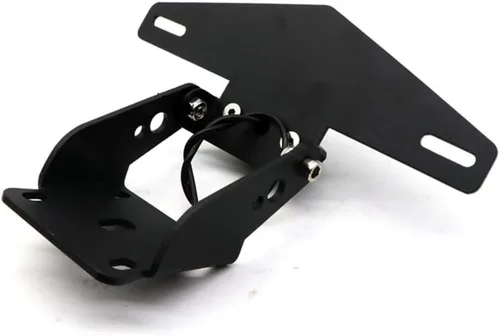 Vista 4 de AL-mart - Eliminador de guardabarros de motocicleta con luz LED ajustable, soporte de montaje para placa de matrícula, compatible con KTM 390 Duke