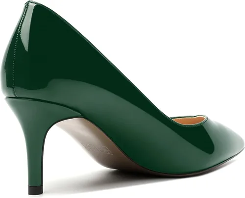 Vista 5 de Zapatos de tacón medio para mujer con puntera puntiaguda y puntera puntiaguda de 2.5 pulgadas