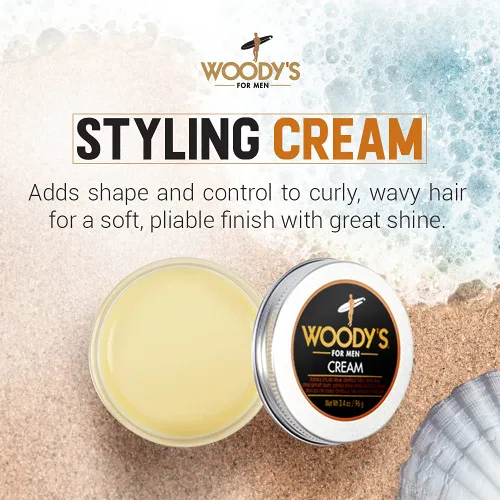 Vista 2 de Crema Woody estilo para hombres, styling Crema, 3.4 onza