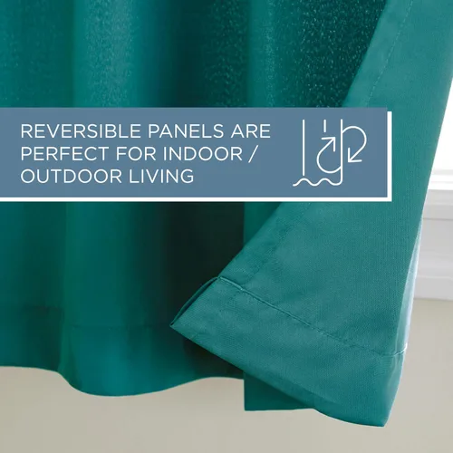 Vista 155 de TOWN & COUNTRY BASICS Cabana Cortinas Sólidas de Peso Pesado para Interiores y Exteriores, Opacidad de Filtrado de Luz con Parte Superior de Ojales