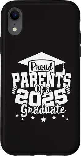 Vista 8 de iPhone 15 Parents of a 2025 Graduate Class Senior Graduation Grad 25 Case