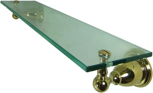 Vista 7 de Kingston Brass BA1759BB Heritage - Estante de vidrio para baño, latón cepillado 20.44 x 5.25 x 3.06