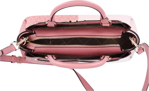 Vista 8 de Michael Kors Reed - Bolso bandolera convertible grande con bloques de color MK Signature