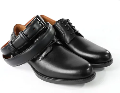 Vista 2 de CHAOREN Cinturón de vestir para hombre Cinturón de cuero genuino para hombres de 1 18 pulgadas formal compañero perfecto para zapatos de vestir