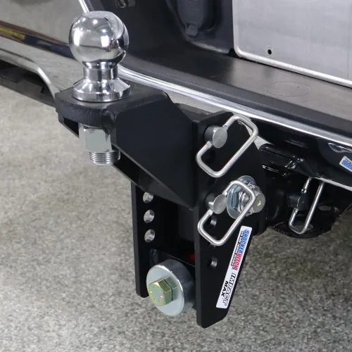 Vista 5 de Shocker 20K Impact Max - Soporte de bola elevada, altura de 5 pulgadas a caída de 3 pulgadas, se adapta a enganche de 2-1/2 pulgadas, tiene bola
