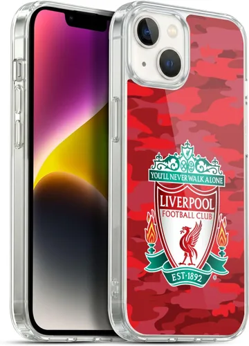 Vista 102 de Head Case Designs Funda de gel con licencia oficial del Liverpool Football Club Away Colourways Crest Camou [protección de grado militar] compatible