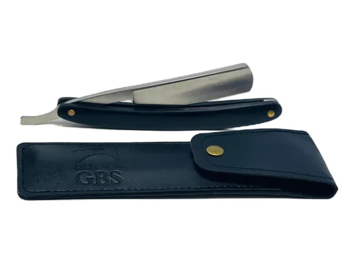 Vista 6 de GENTS Kit de afeitado profesional recto – Juego completo de regalo de 7 piezas con correa de cuero y cuenco de cerámica