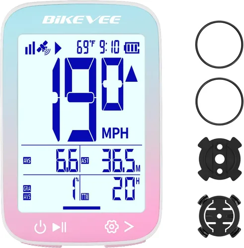 Vista 11 de Velocímetro de Bicicleta GPS Ordenador de Ciclismo Inalámbrico – Inicio/Parada Automática, Retroiluminación Automática, Odómetro de Bicicleta