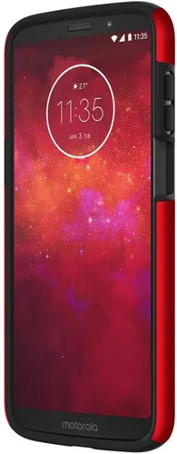 Vista 2 de Incipio DualPro MT-454-RBK - Funda para Motorola Moto Z3 Play (rojo/negro)