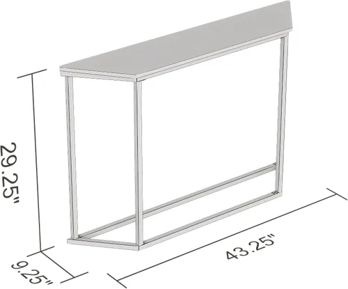 Vista 3 de SAFDIE Mesa consola moderna – Mesa de entrada elegante y resistente para pasillo, sala de estar o detrás del sofá – Fácil montaje, diseño de espacio