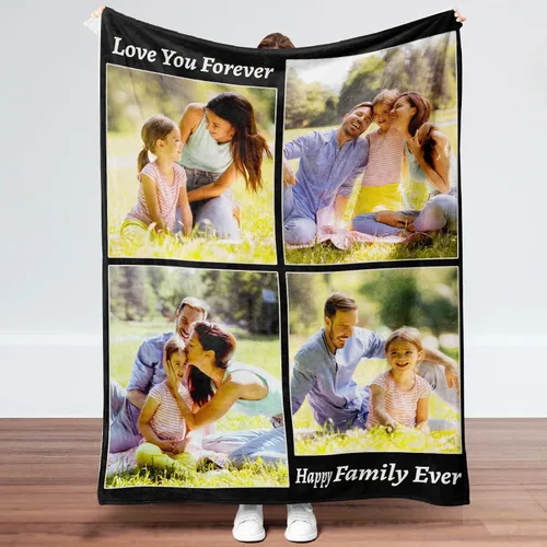 Vista 18 de Manta personalizada con imagen, regalos para novio, novia, manta de fotos personalizada para cumpleaños, aniversario, boda, Navidad