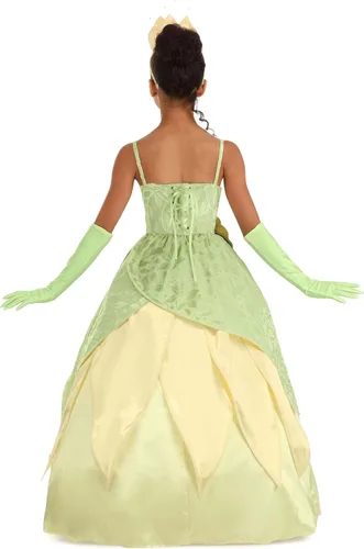 Vista 4 de Girl's Disney Deluxe Tiana Costume