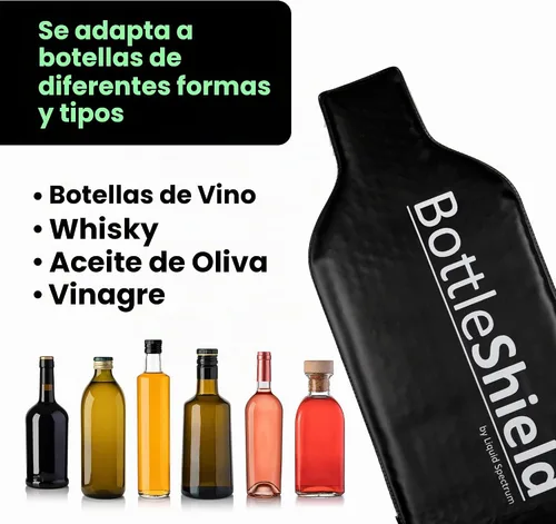 Vista 7 de Bottle Shield - Bolsa de viaje reutilizable con protector de vino (paquete de 6) – Traje de envoltura con amortiguación de burbujas, funda